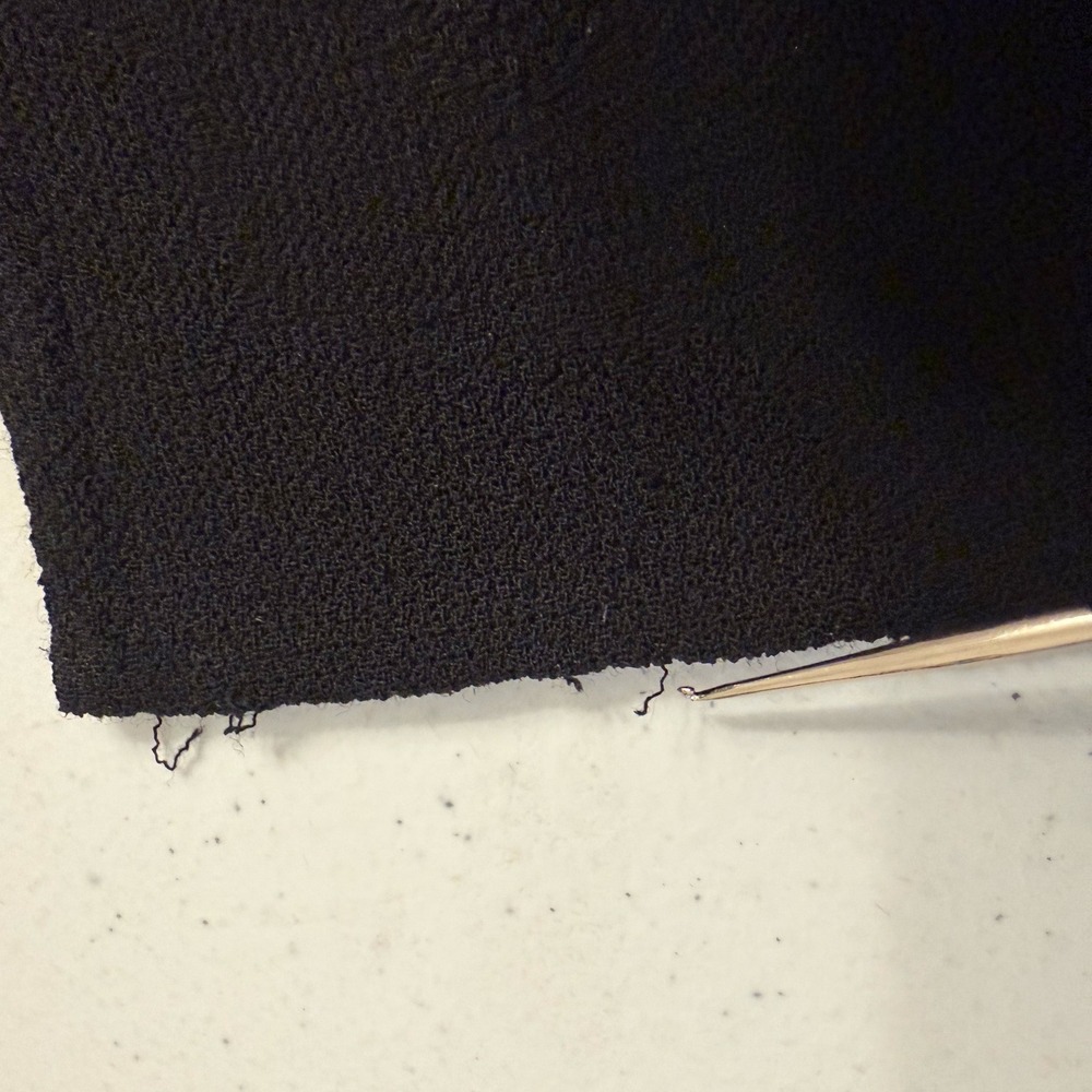 Linda Allard Ellen Tracy Maxi Skirt Womens Sz 6 Black Wool Crepe Minimalist - Picture 8 of 9